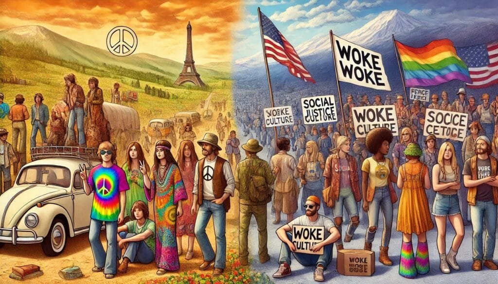 hippie influence on woke culture
